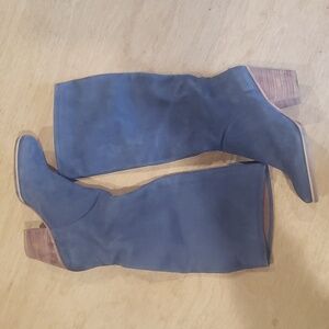 Rachel Comey Slate blue nubuck long suede blue boots nwot ORIGINAL $489